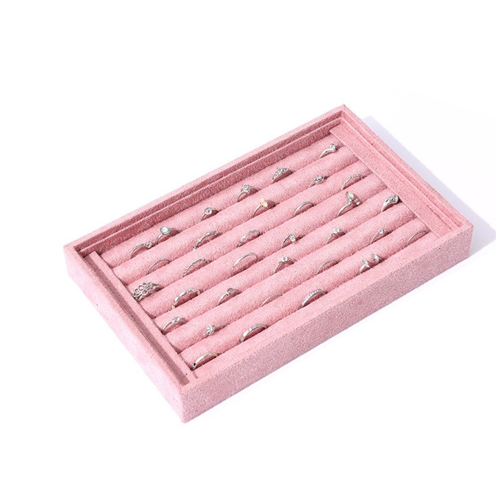 Jewellery Ring Display Organiser Case Tray Holder Earring Storage Box