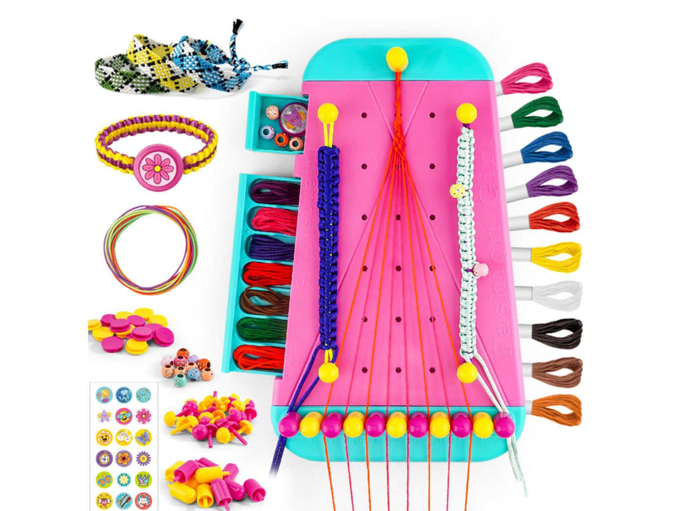 Kids DIY Friendship Bracelet Making kit Arts and Crafts