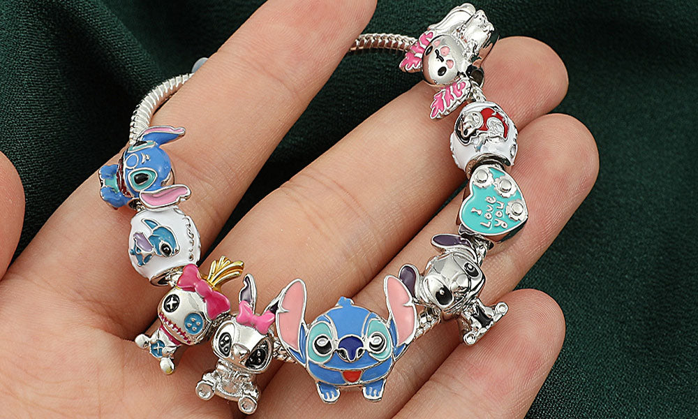 Stitch Inspired DIY Charm Bracelets