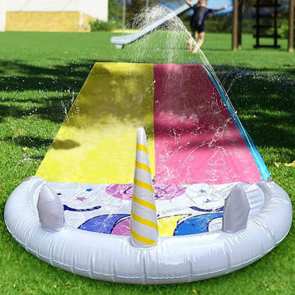 Water Slides and 2 Bodyboards Lawn Water Slide Summer Slip Waterslides