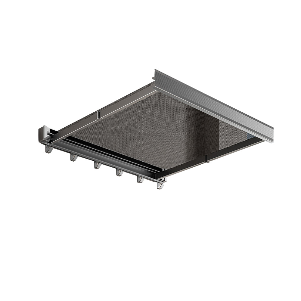 Wall Mounted Retractable Laundry Drying Rack with 6 Hooks