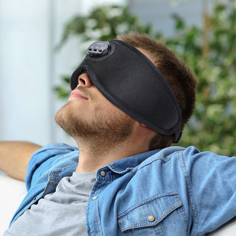 White Noise Sleep Mask Wireless 5.2 Bluetooth Sleep Headphones