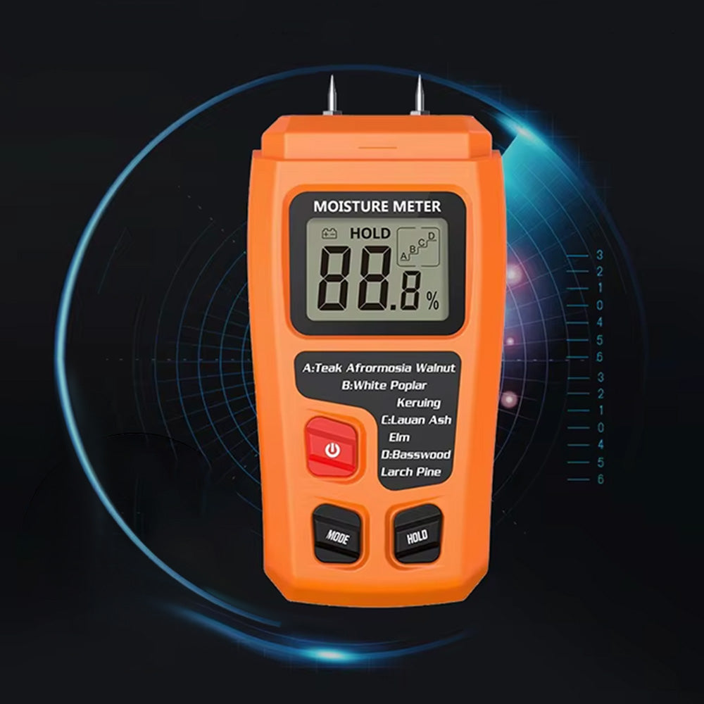 Wood Moisture Meter Digital Moisture Detector Pin-Type Moisture Detector For Wood Paper Firewood