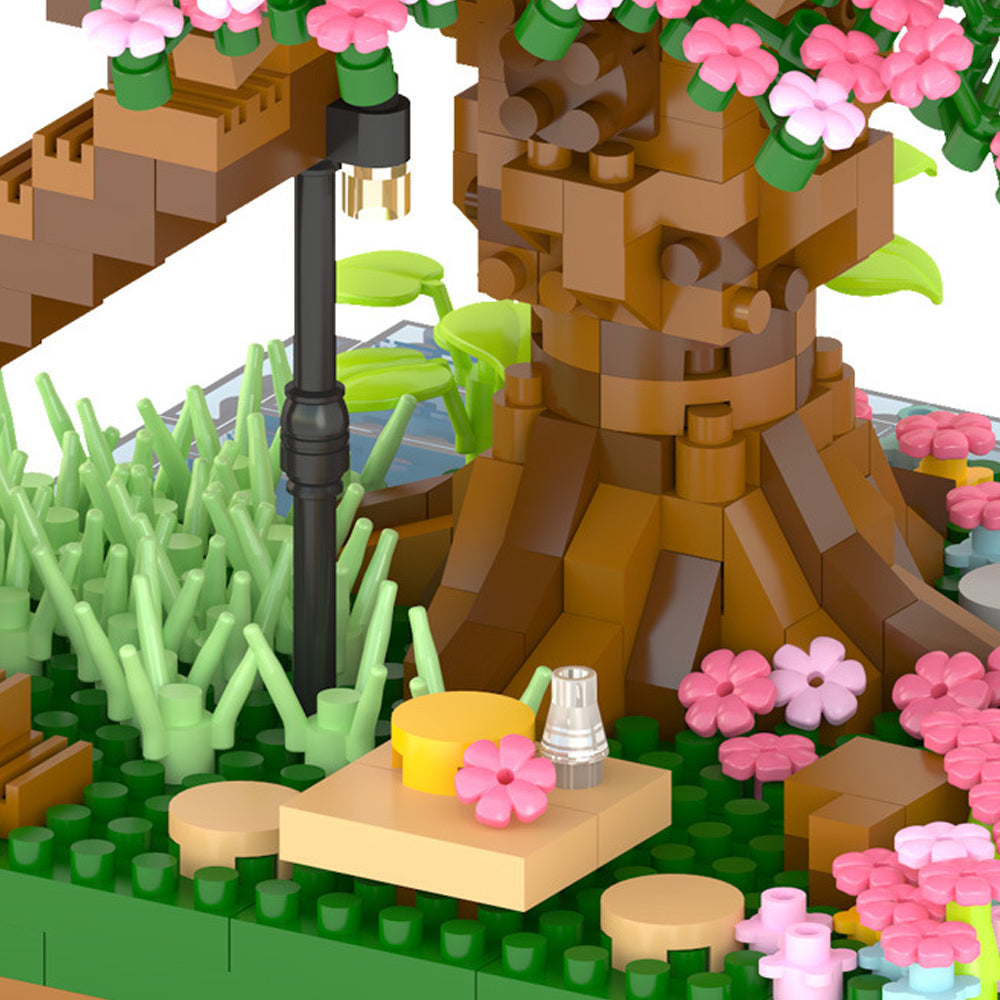 Cherry Blossom Tree Building Blocks Set Toys