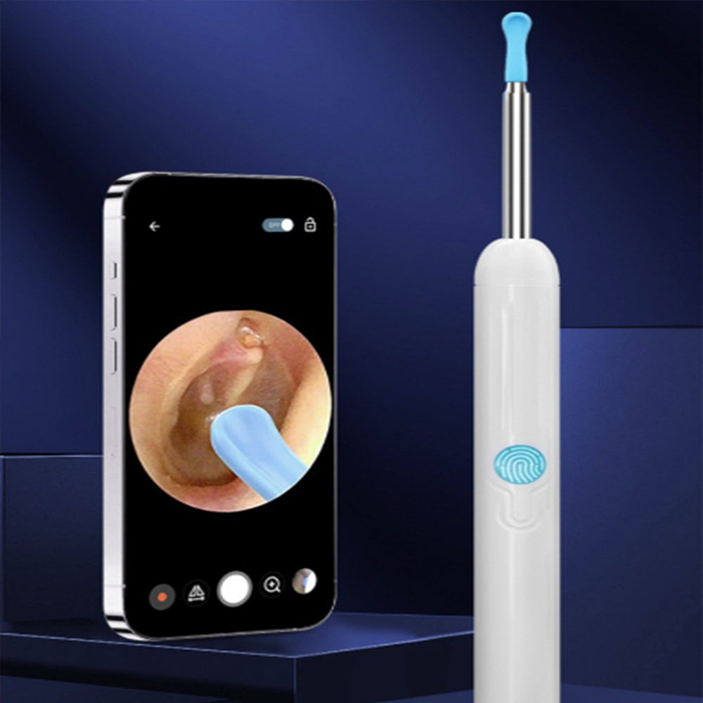 Wireless Ear Wax Removal Visual Ear Pick 6 LED Endoscope Otoscope with 8 Handheld Ear Sets