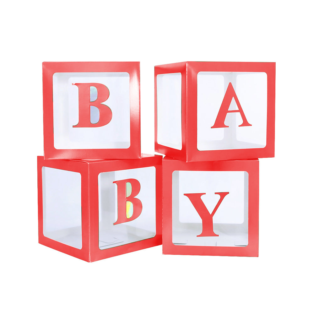 Christmas Clear Balloon Boxes A-Z DIY Letter Cub