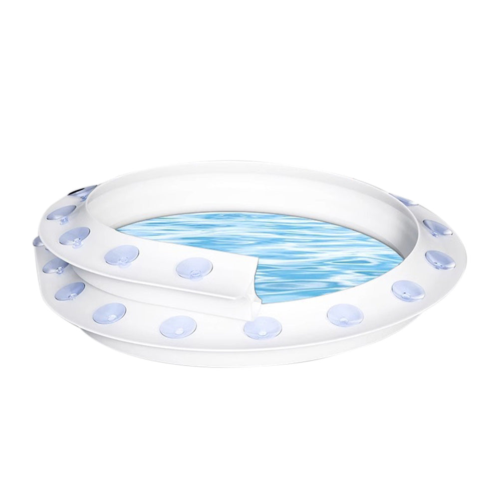 Reusable Soft Silicone Suction Cup Shower Water Dam with Suction Cups for Home