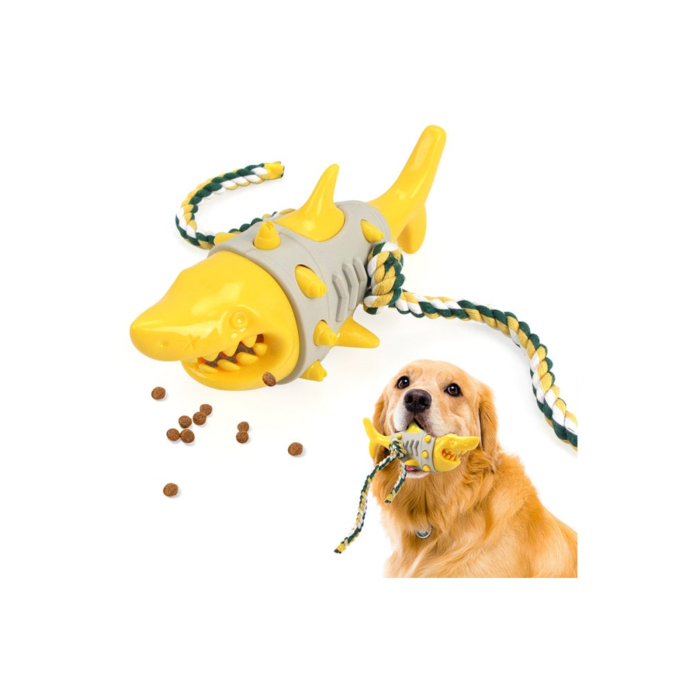 Dog Treat Dispensing Toy Shark Shaped Slow Feeder Toy for Indoor Outdoor Dogs Puppy