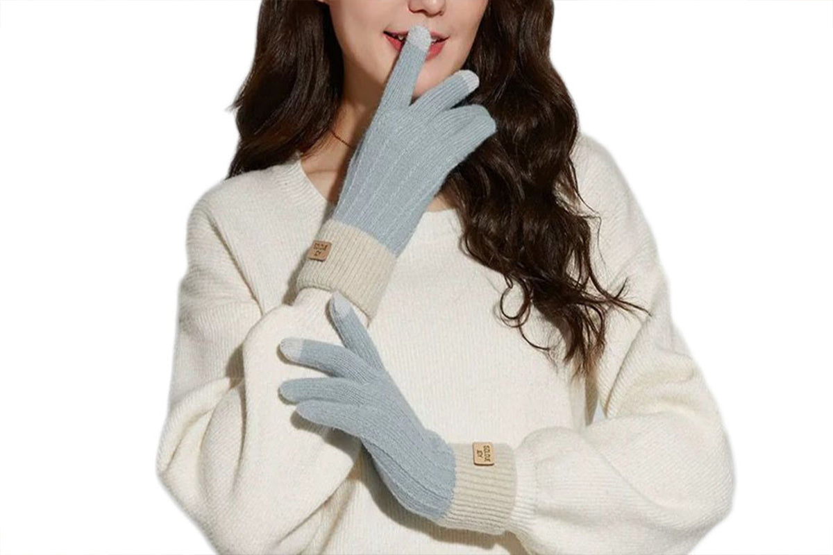 Women Touch Screen Knitted Gloves