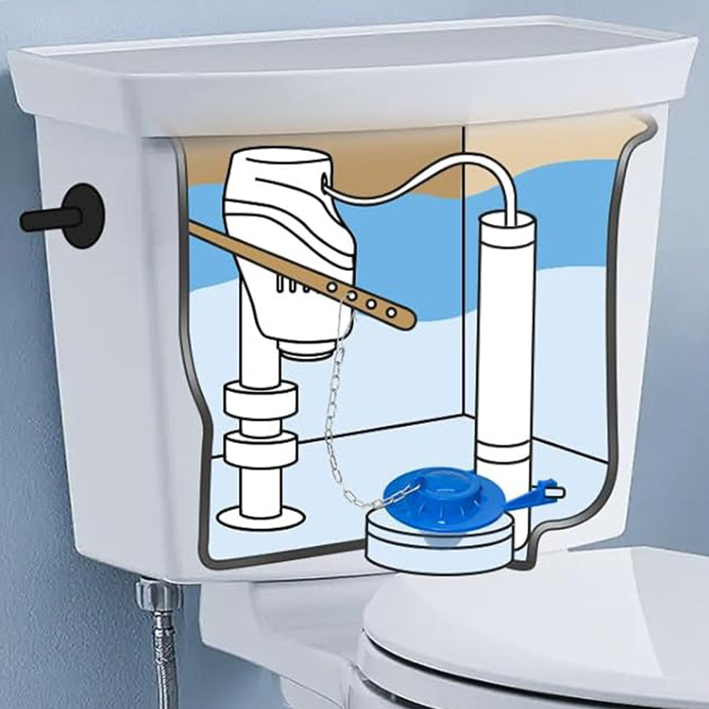 Universal Toilet Flapper Replacement Kit Toilet Tank Flapper With Stainless Chains