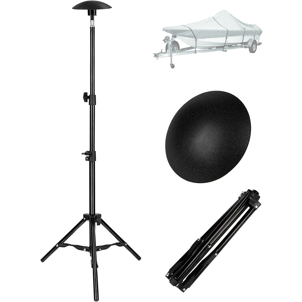 Telescopic Boat Cover Support Pole with Adjustable Triangular Base