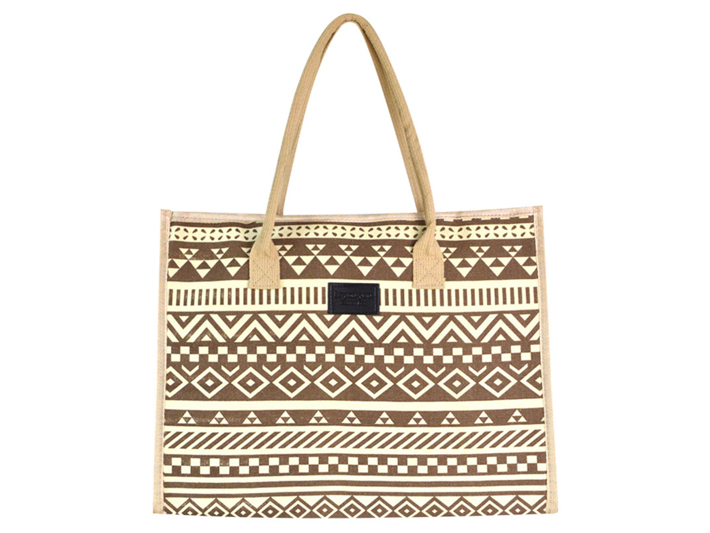 Women's Canvas Boho Beach Tote Bag