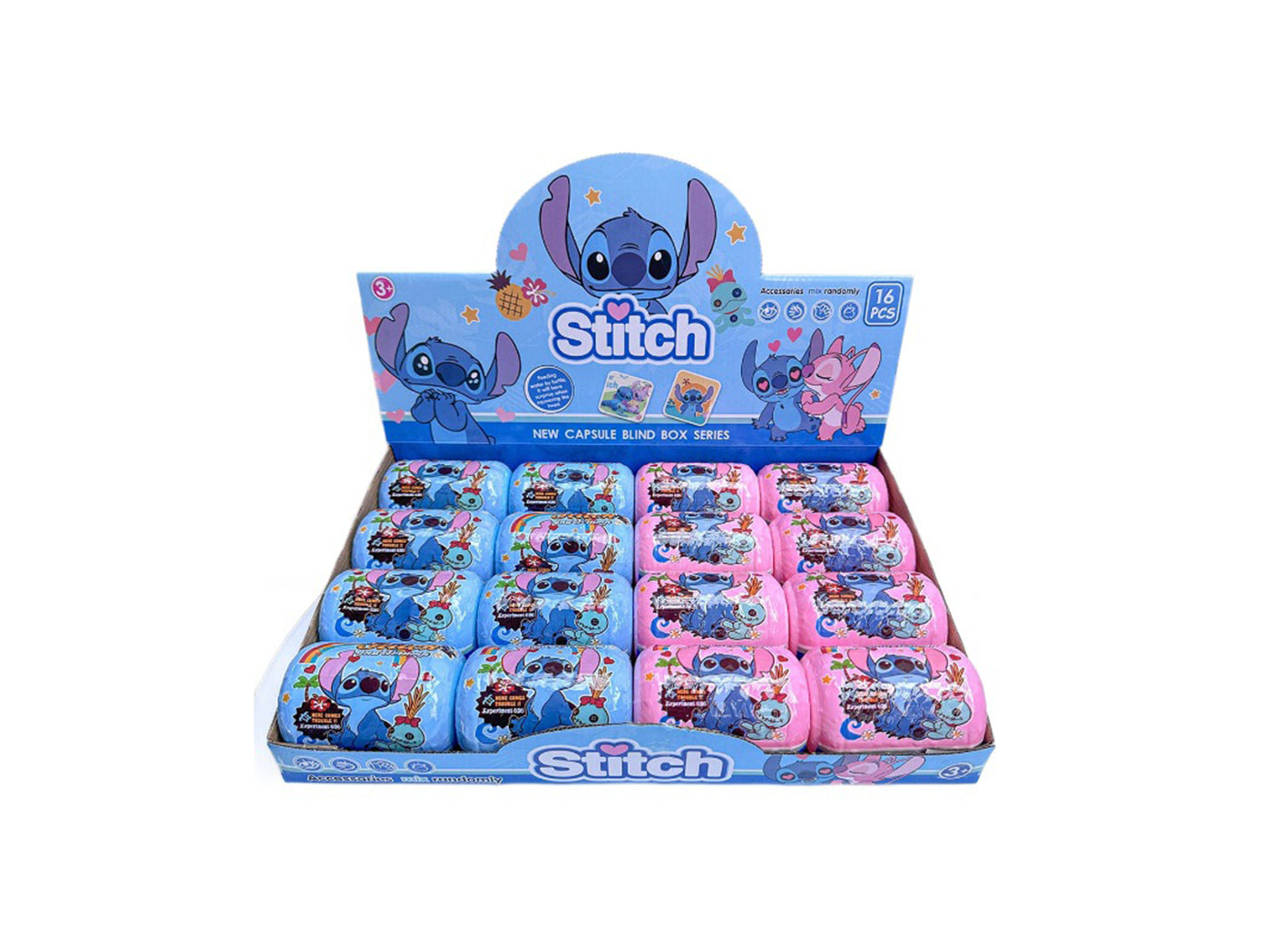 2Pcs Stitch-Inspired Capsule Blind Box Surprise Figure