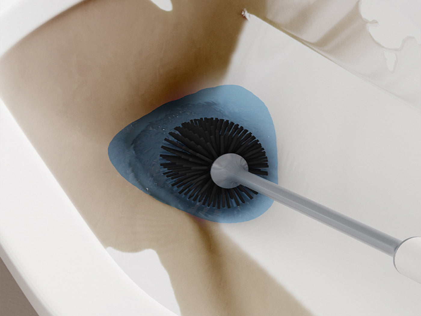 Toilet Brush with Quick Drying Holder