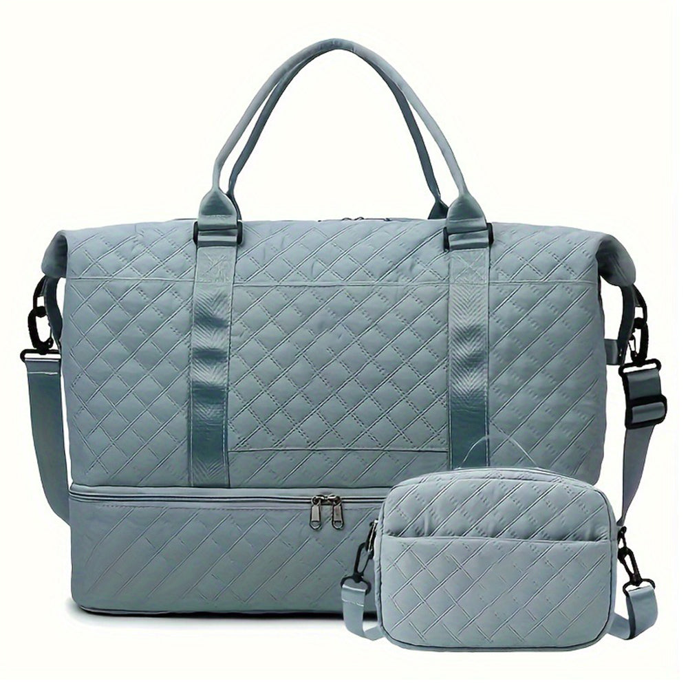 Travel Duffel Bag with Shoe Compartment