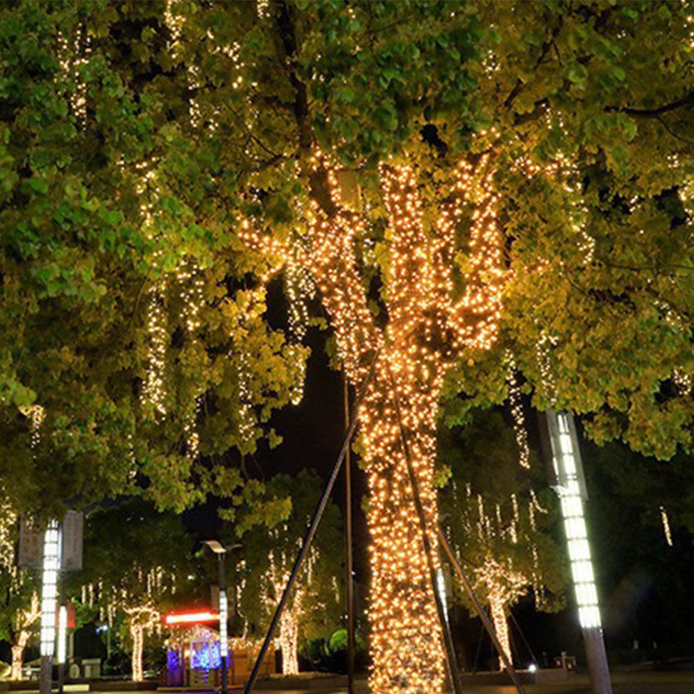 Outdoor Solar String Lights with 8 Modes for Garden Decoration-Warm White