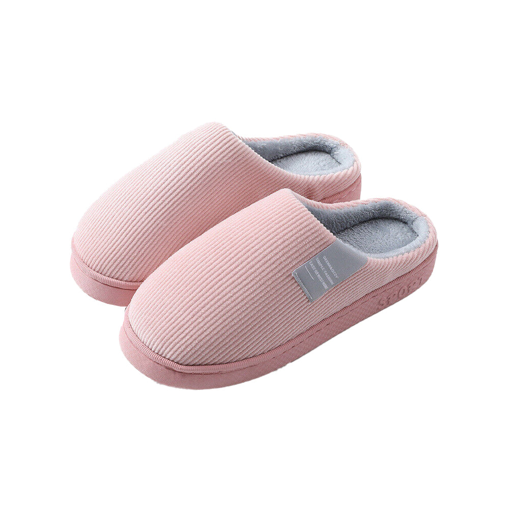Unisex Winter Slipper Warm Plush Lined Anti-Slip Home Indoor Slippers