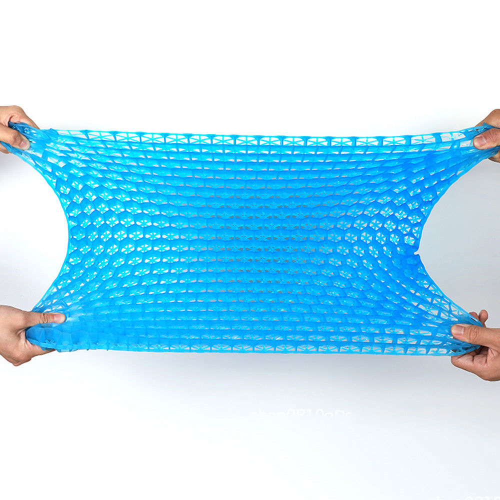 42x36x6cm Blue Honeycomb Gel Seat Cushion with Removable Cover