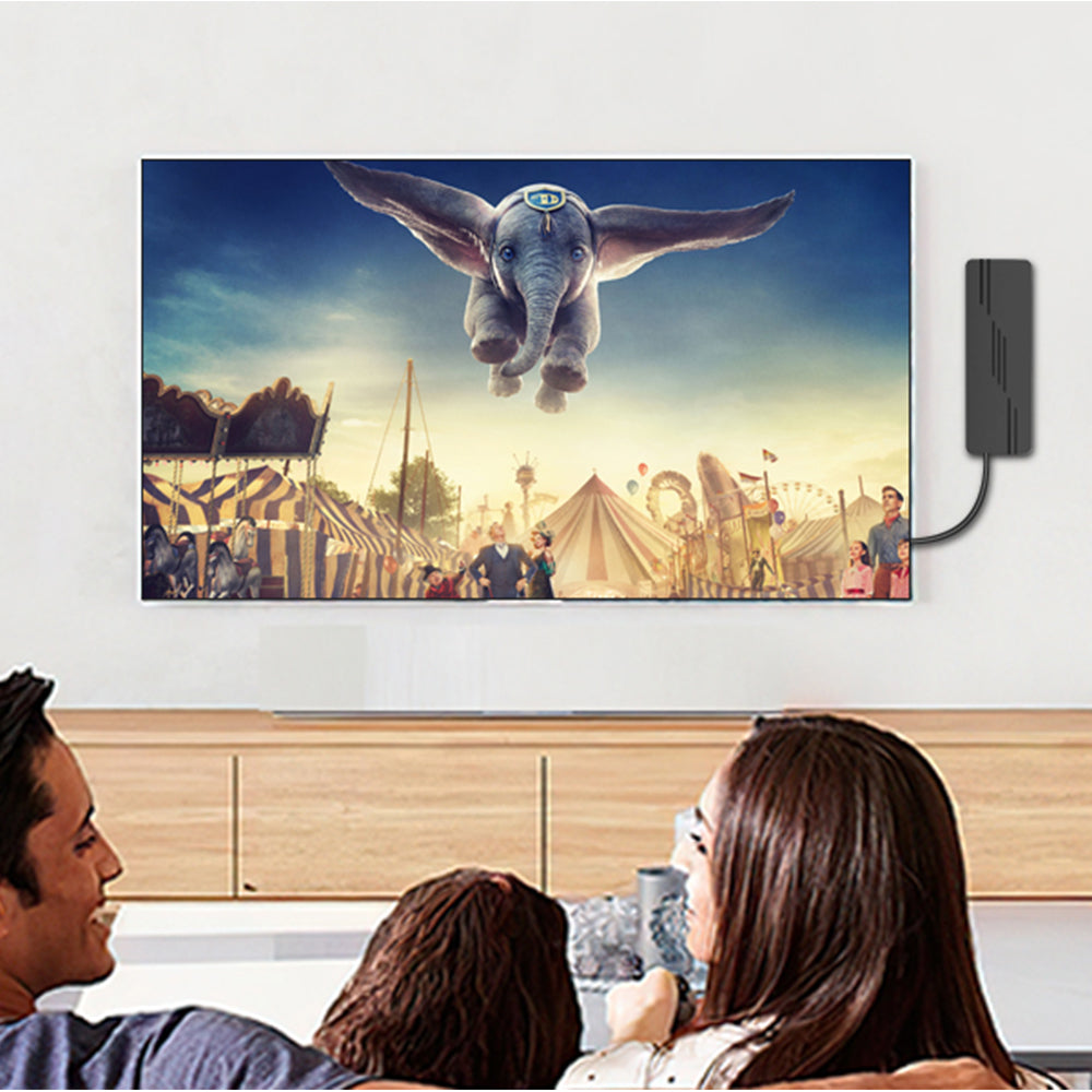 4K 1080P Digital HDTV Antenna Indoor Outdoor Amplified Signal Booster Support