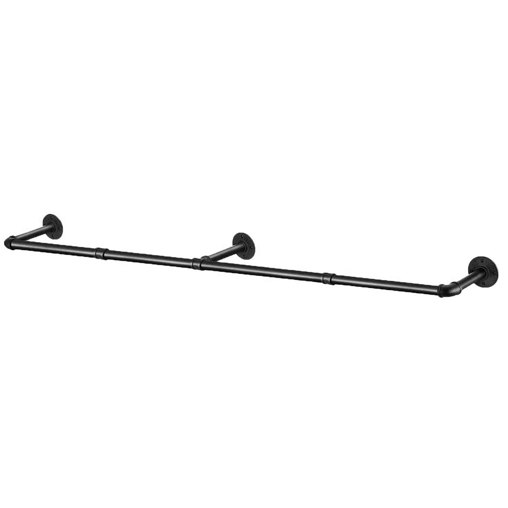 183cm Heavy Duty Galvanized Carbon Steel Wall Mounted Clothes Rack