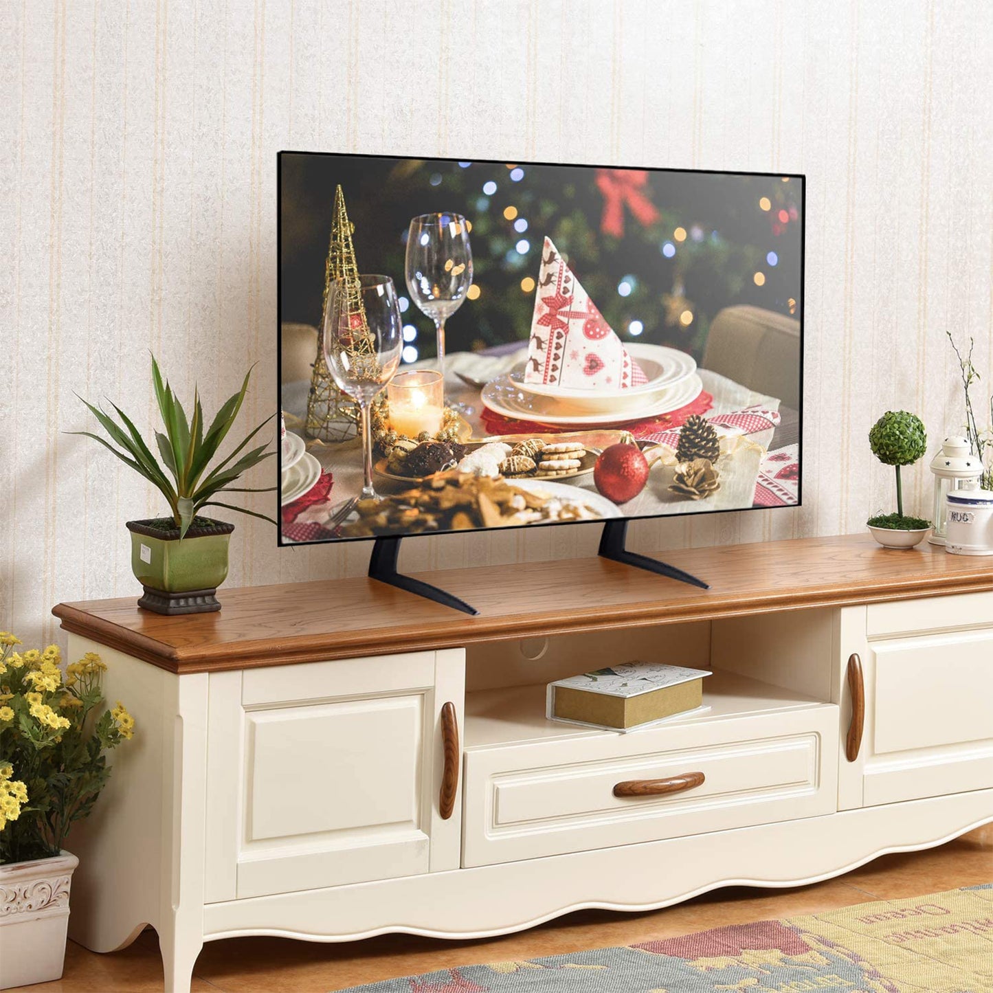 Universal Table Top TV Stand for Most 24 - 75 Inch