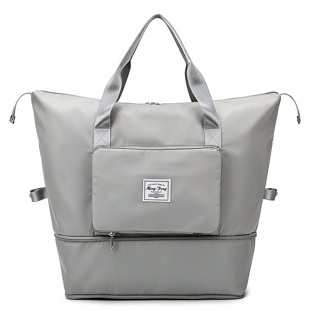 Expandable Travel Duffel Storage Bag for Short Trips and Gym