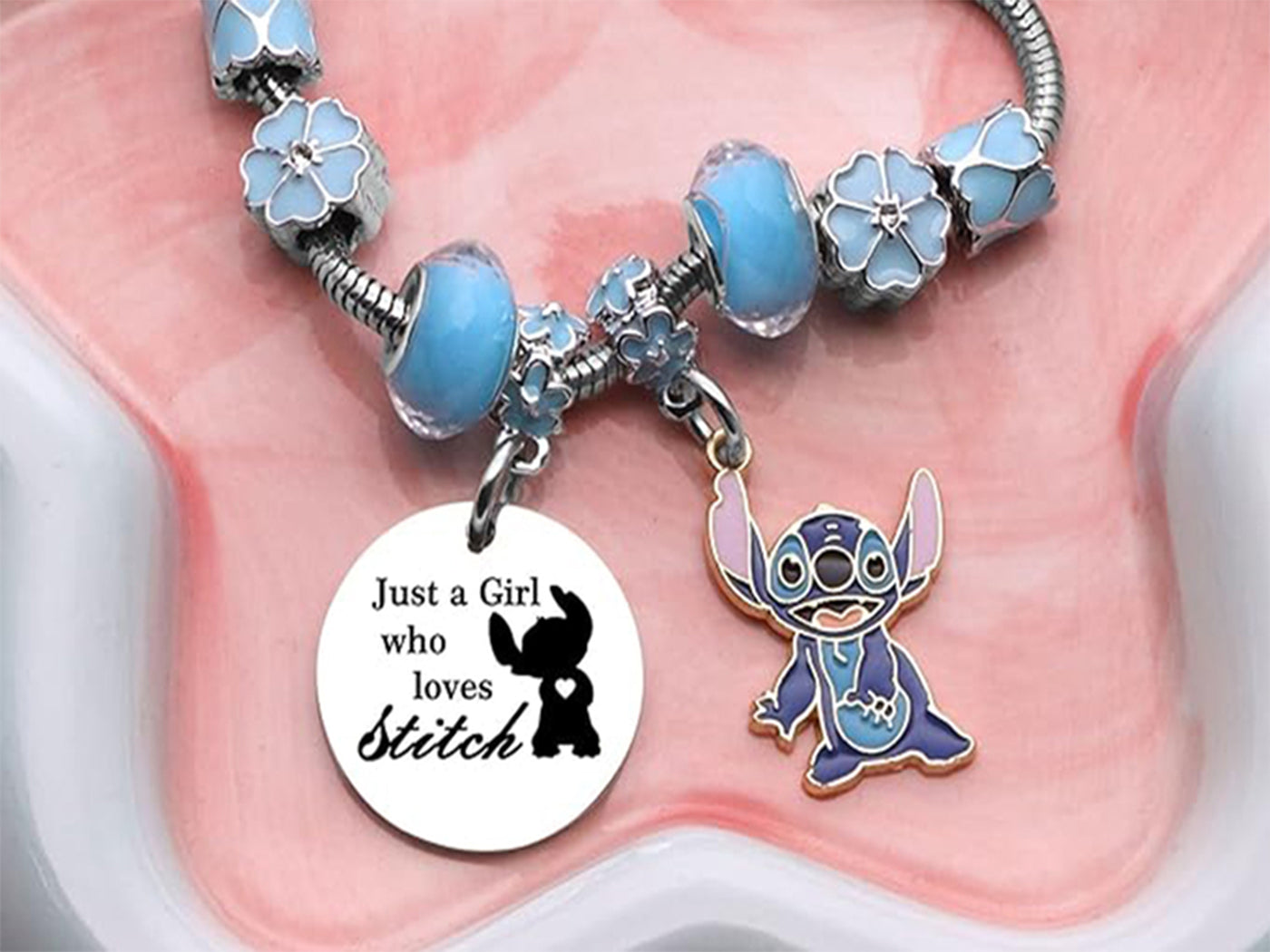 Adjustable Lilo & Stitch Inspired Bracelet