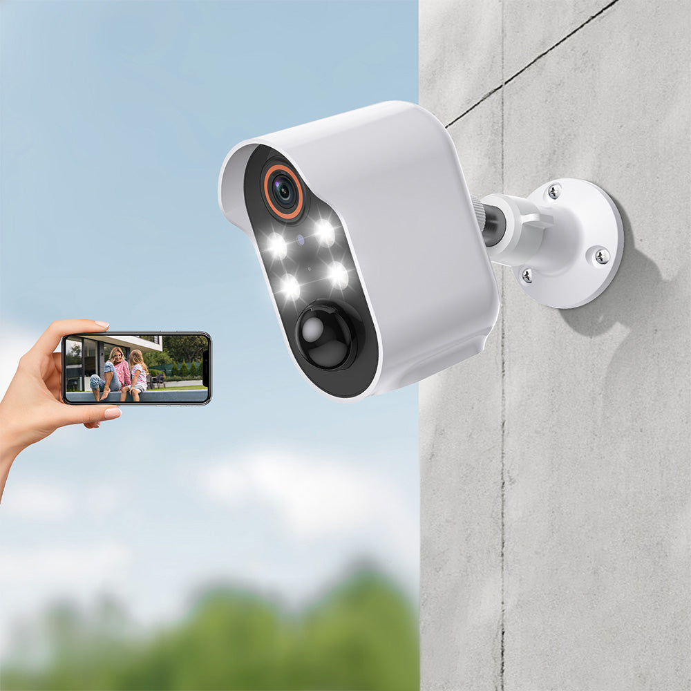 Wireless Outdoor Security Camera Monitor with Color Night Vision