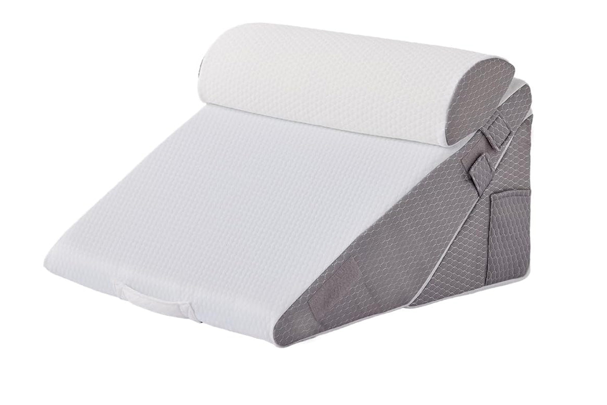 Wedge Pillow Headboard for After Surgery Adjustable Wedge Pillow for Acid Reflux Relief