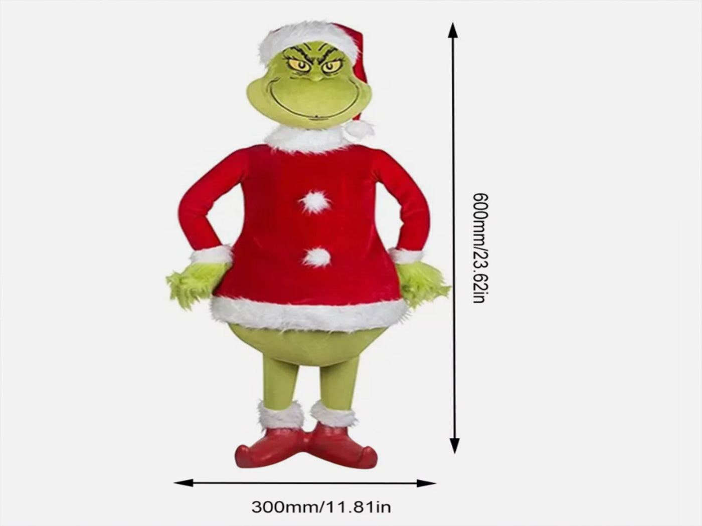 Grinch Inspired Christmas Ornament Home Decoration Plush Toy