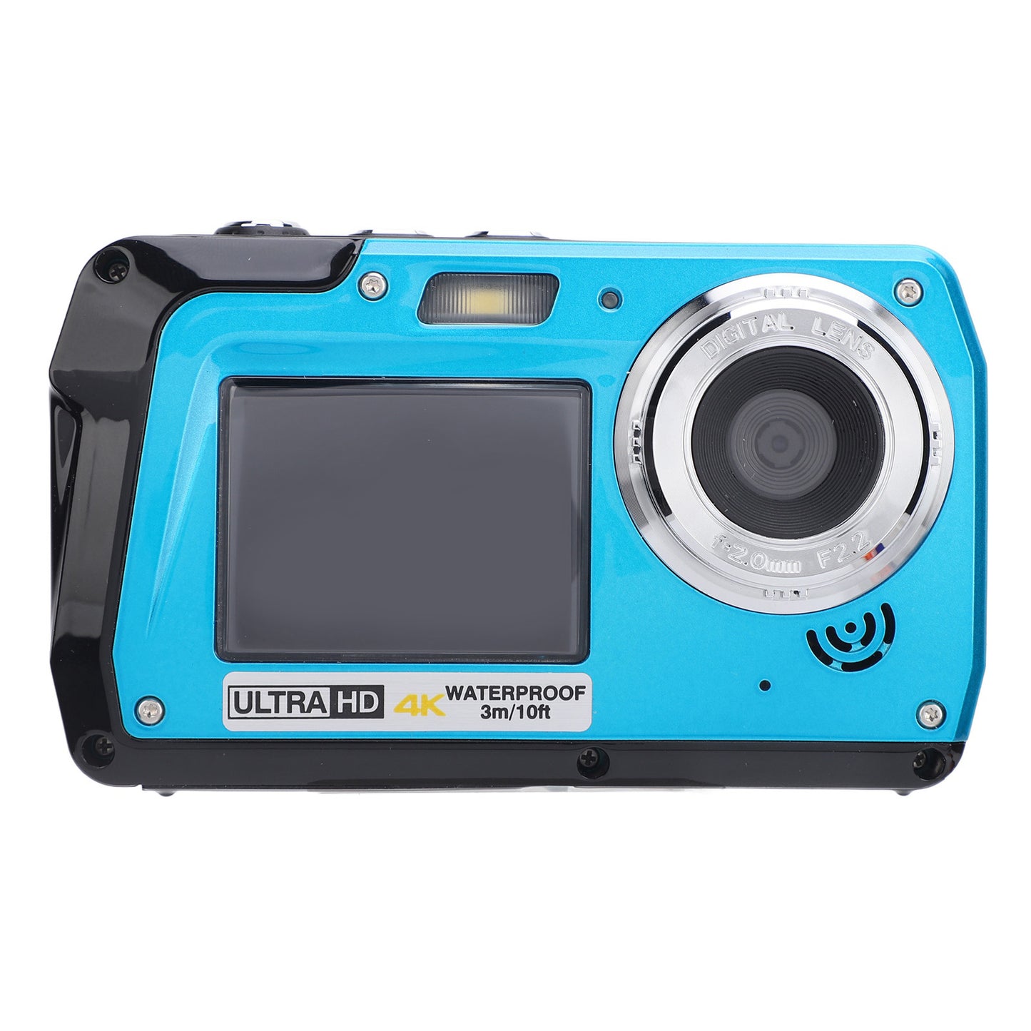 Underwater Camera 4K 56MP 16X Zoom Dual Screens 1700mAh Waterproof Digital Camera
