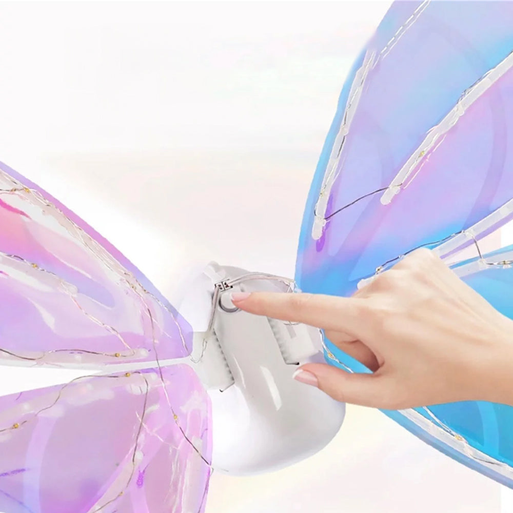 LED Electric Butterfly Wings Light Up Moving Butterfly Wings with LED Lights and Music