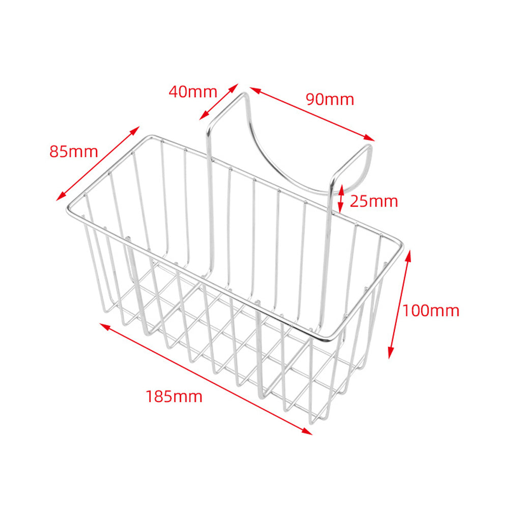 Stainless Steel Kitchen Sink Hanging Storage Basket Rack