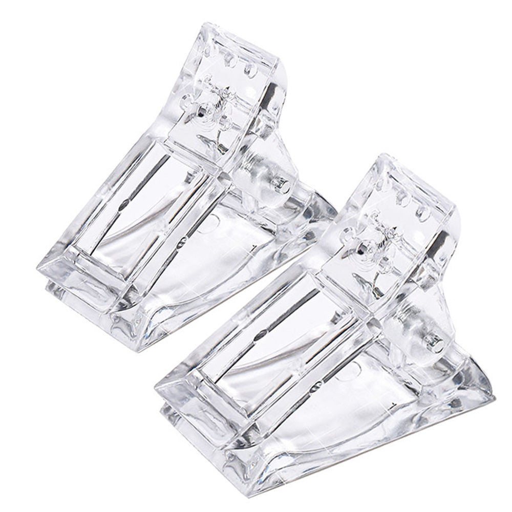 10 Piece Clear Durable Nail Tips Clips for Home and Salons