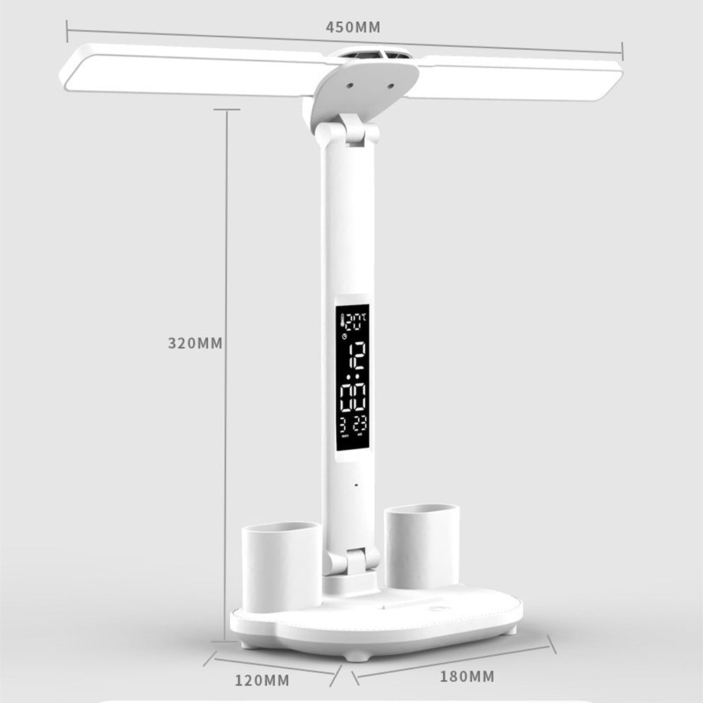 USB Rechargeable Touch LED Dimmable Desk Lamp with Pen Container