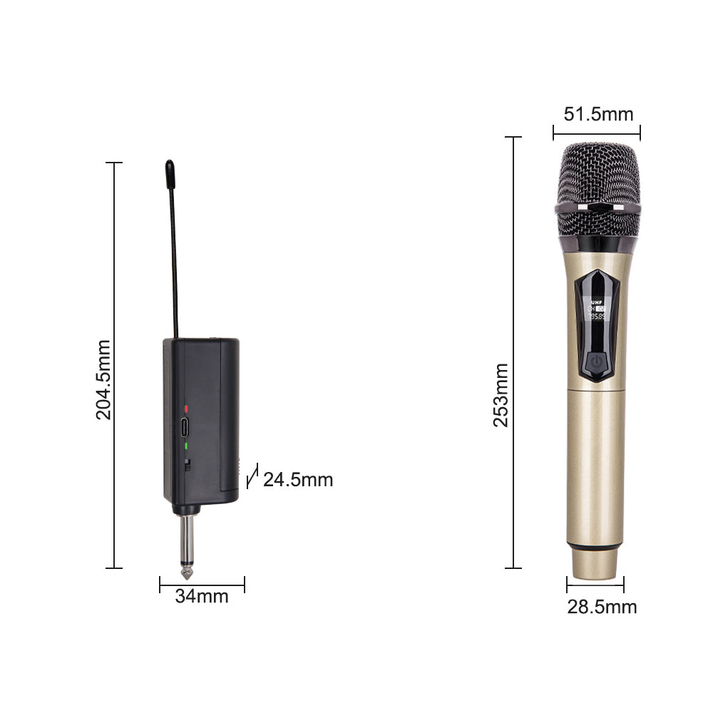USB Rechargeable Handheld Wireless Karaoke Microphone