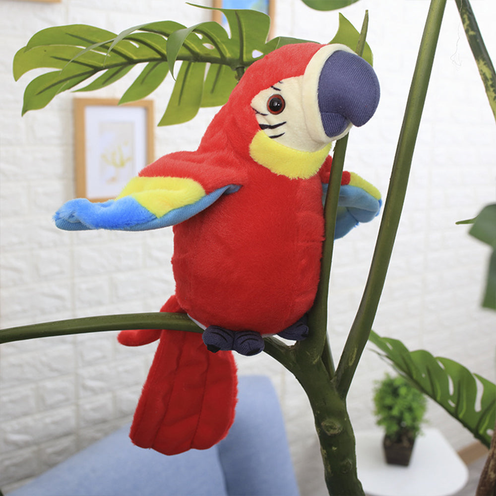 Sound Repeating Parrot Plush Sensory Interactive Toy