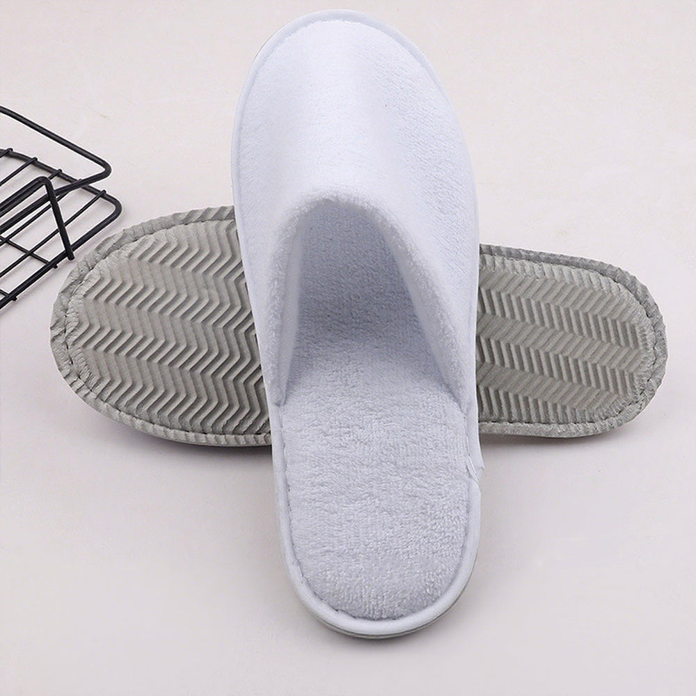 10 Pairs SPA Hotel Guest Slippers Towelling Shoes Household