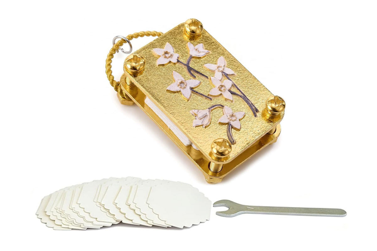2Pcs Mini Flower Press Portable DIY Plant Dry Flower Pressing Machine with 20 Paper Sheets