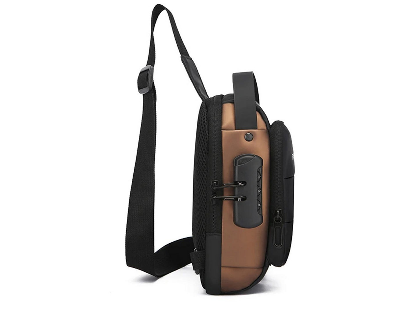 Anti-theft Chest Shoulder Crossbody Sling Bag with USB Port
