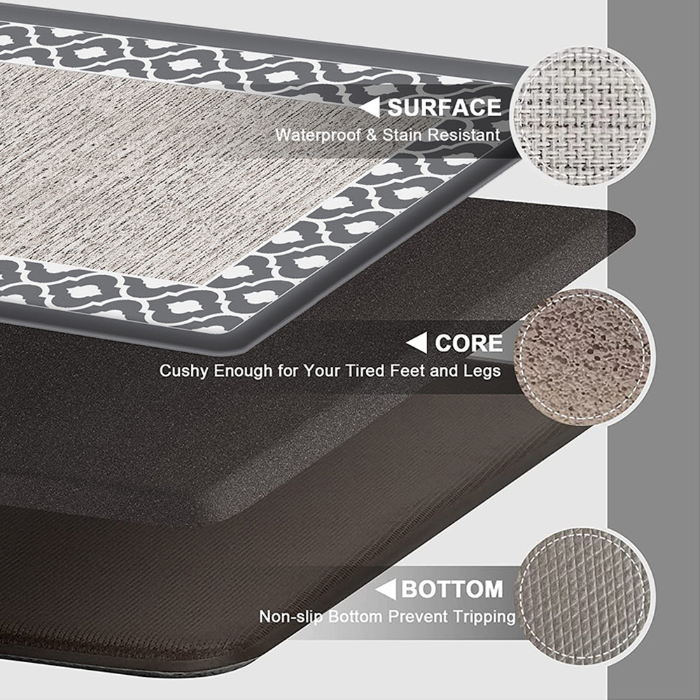 Anti-fatigue Kitchen Floor Mat Non-Slip PVC Standing Rug