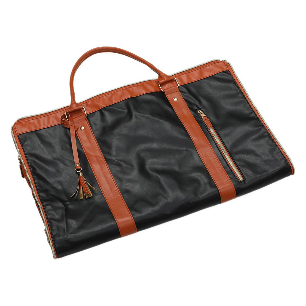 Water-Resistant Garment Duffle Bag Duffle Bag PU Leather Travel Bag