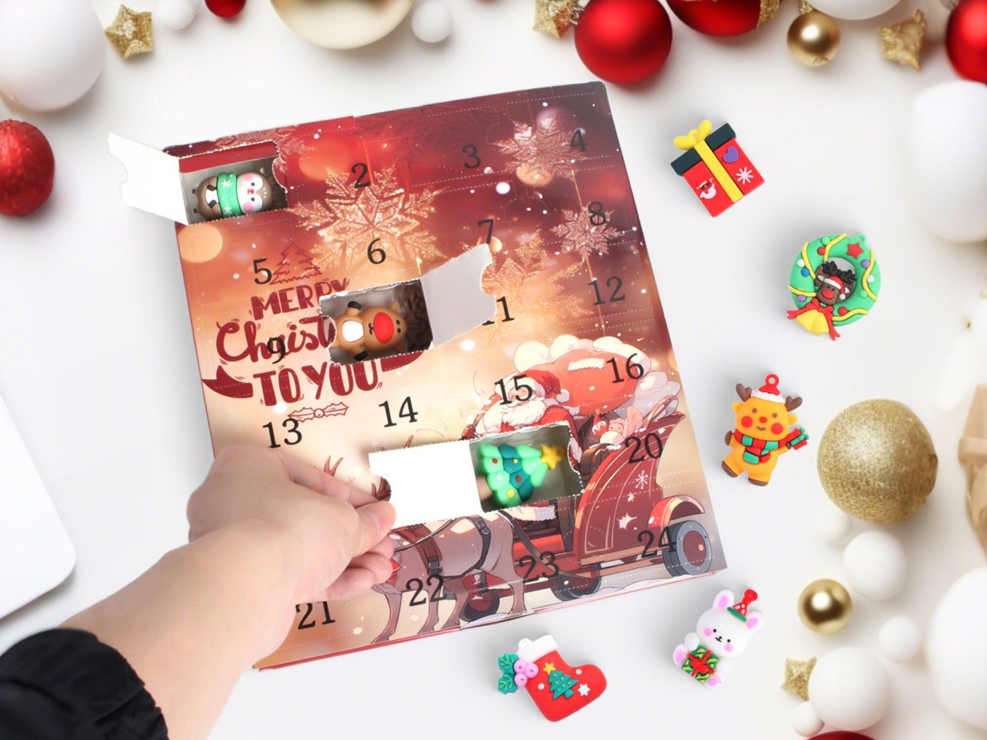 Christmas 24 Days Countdown Advent Calendar Christmas Ornaments