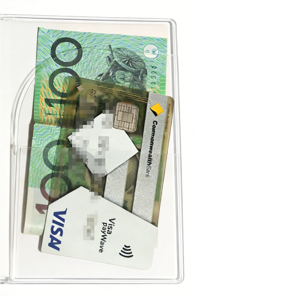 5 Pack Passport Cover Transparent Protector Case with Card Slots