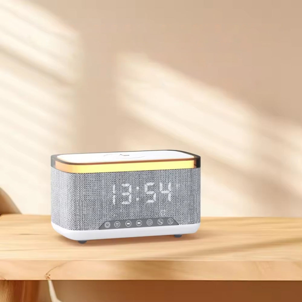 Wireless Phone Charger Bluetooth Speaker Smart Alarm Clock Radio