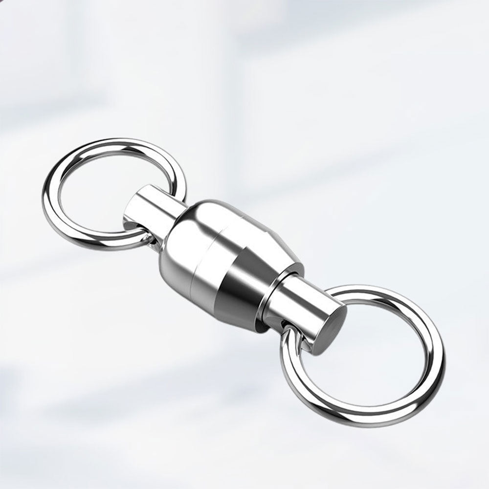 25 Pack Ball Bearing Swivels Stainless Steel Solid Welded Rings Fishing Tackle