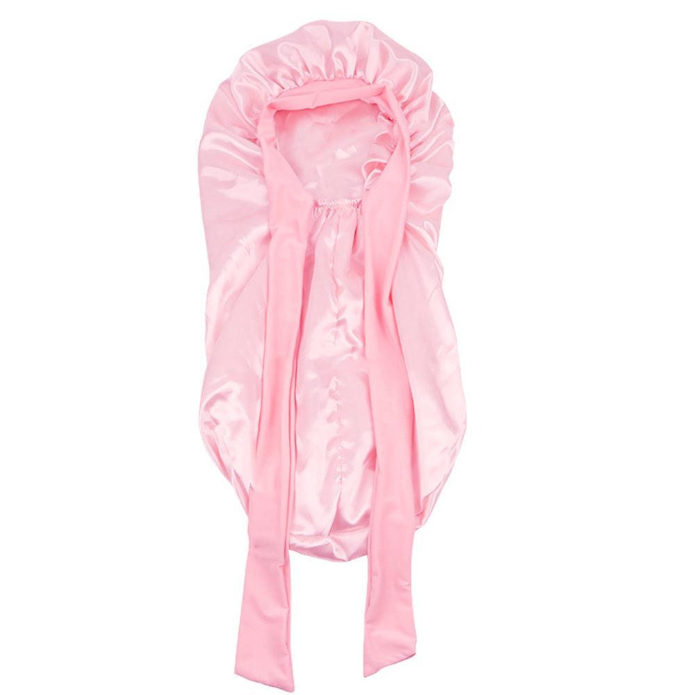 Double Layer Reversible Silk Bonnet Long Bonnet Satin Hair Silk Bonnet For Sleeping
