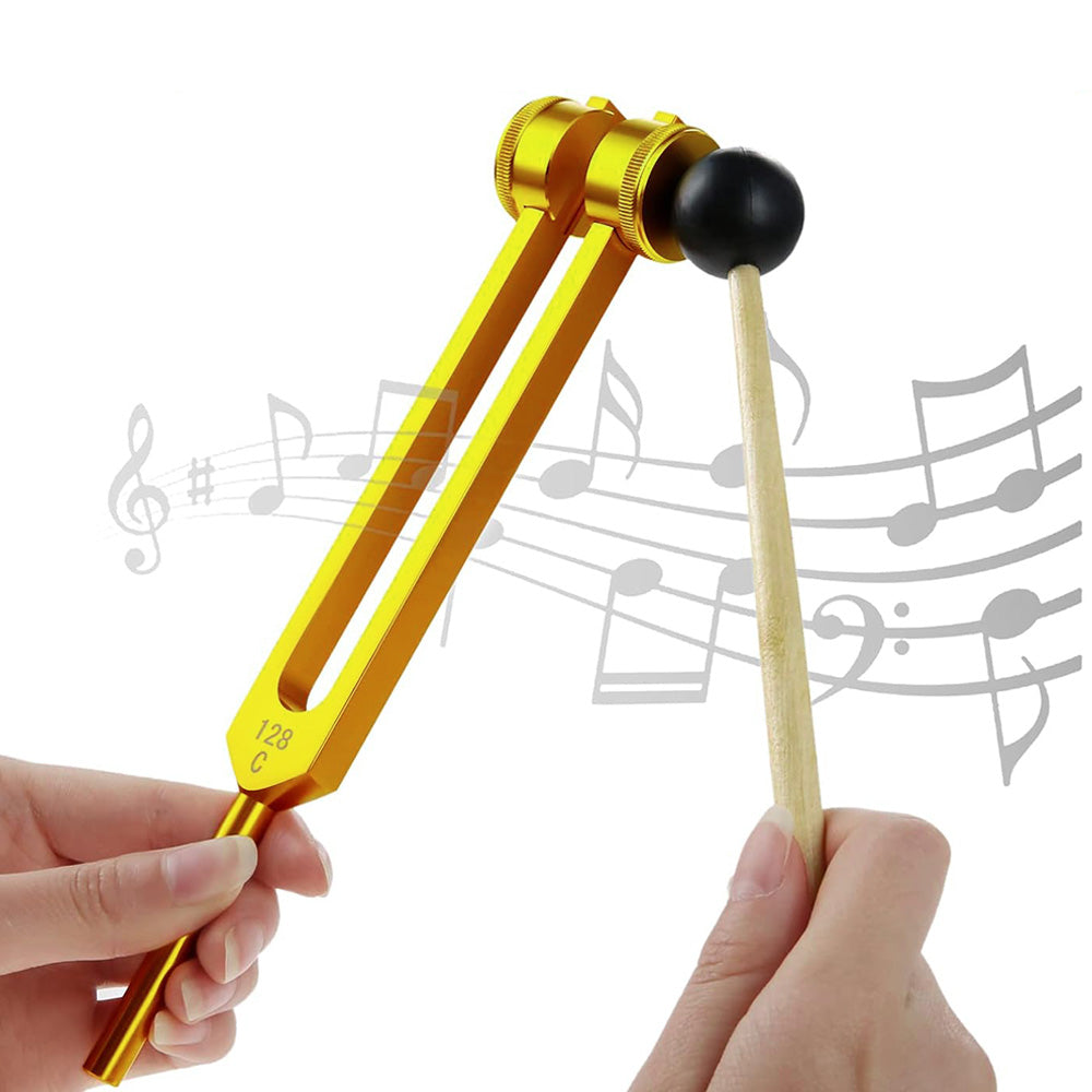 3Pcs Aluminum Tuning Forks Set 128Hz 256Hz 512Hz for Sound Healing Yoga Meditation