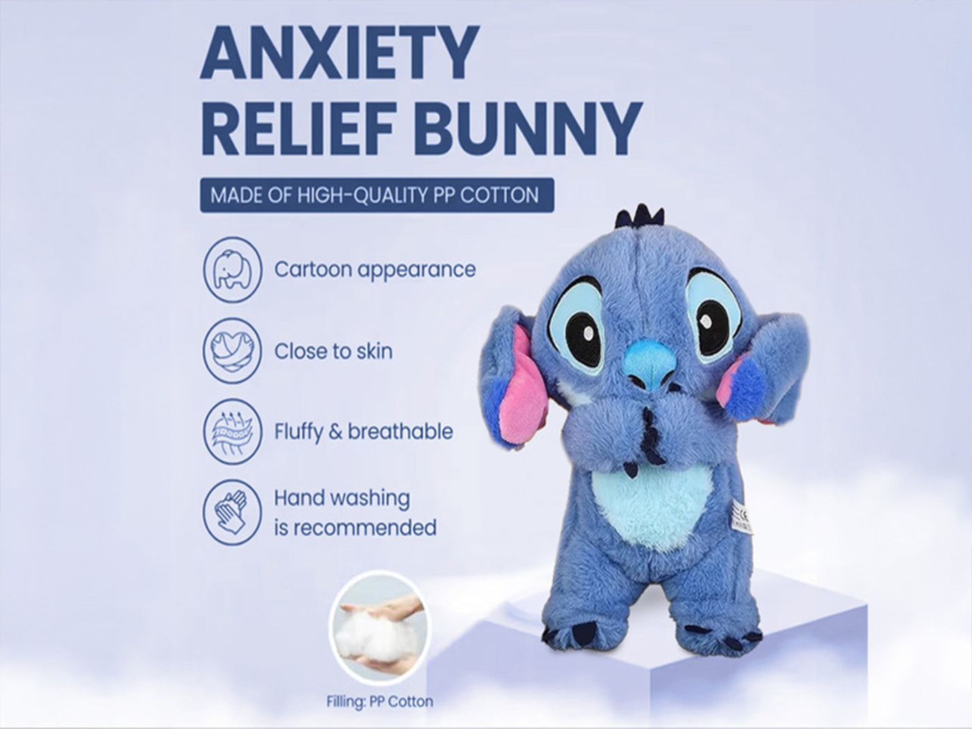 Stitch-Inspired Breathing Movement Musical Sleep Toy