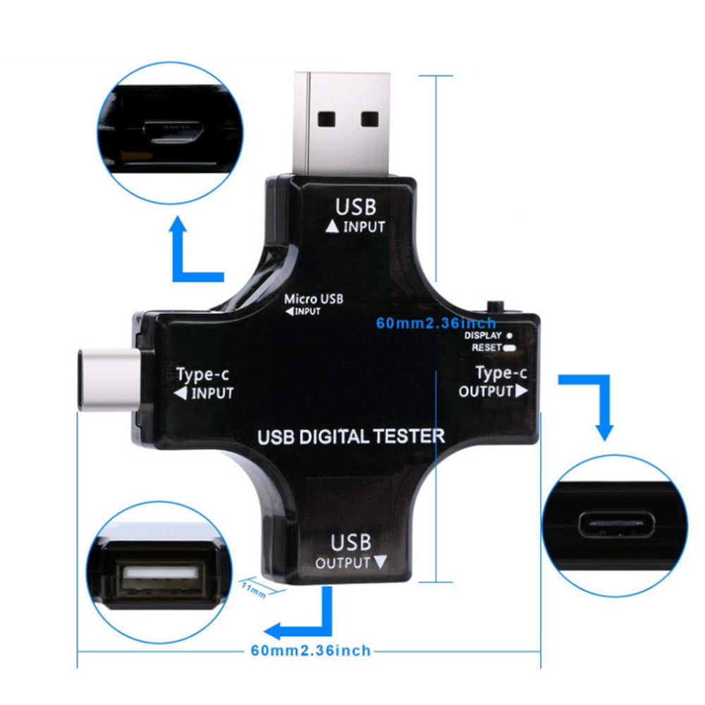 USB C Tester Type-C PD Digital Voltage Current Power Meter Detector